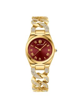 Sansi Mayo - Elora Red Gold Round Analog Watch (SM-L-313-G-G-ME) (M)