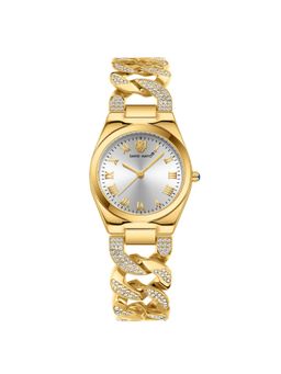 Sansi Mayo - Elora Grey Gold Round Analog Watch (SM-L-313-G-G-W) (M)