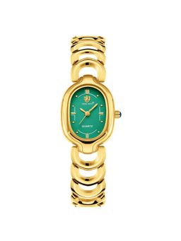 Sansi Mayo - Vetra Green Gold Oval Analog Watch (SM-L-315-G-G-GE) (M)