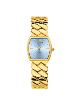 Sansi Mayo - Nixie Blue Gold Square Analog Watch (SM-L-316-G-G-SB) (M)