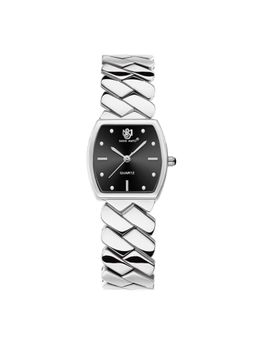 Sansi Mayo - Nixie Black Silver Square Analog Watch (SM-L-317-S-S-B) (M)