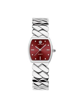 Sansi Mayo - Nixie Red Silver Square Analog Watch (SM-L-317-S-S-ME) (M)