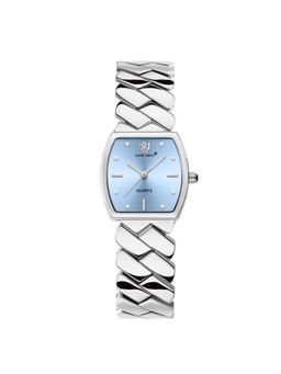 Sansi Mayo - Nixie Blue Silver Square Analog Watch (SM-L-317-S-S-SB) (M)