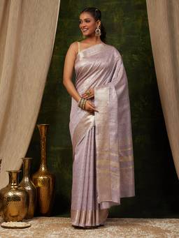 Garden VARELI - Banarasi Lavender Art Silk with Woven Design Saree