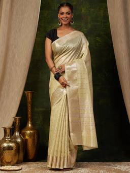 Garden VARELI - Banarasi Beige Art Silk Saree