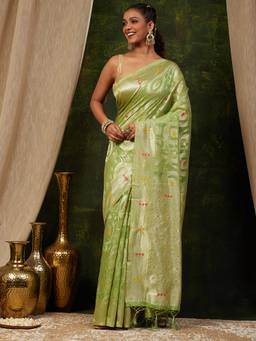 Garden VARELI - Banarasi Women Art Silk with Woven Design Saree