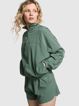 Victoria's Secret - Pink Tech Stretch Full-Zip Jacket Green