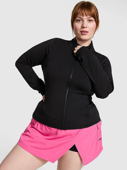 Victoria's Secret - Pink Relay Full-Zip Jacket Black