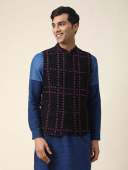 Fabindia - Black Cotton Printed Slim Fit (Set of 2)