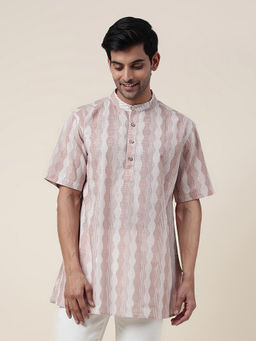 Fabindia - Multi-color Cotton Printed Short Kurta