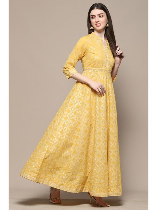 biba cotton anarkali dress Buy Biba Womens Blue Printed Cotton Anarkali Suit (Set of 3) Online