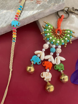 Digital Dress Room - Turtle & Elephant Rakhi Lumba (Set of 2)