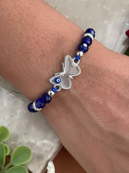 Digital Dress Room - Butterfly Enamel Evil Eye Rakhi