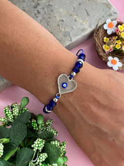 Digital Dress Room - Heart Enamel Evil Eye Rakhi