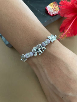 Digital Dress Room - Elephant Lavender Rakhi