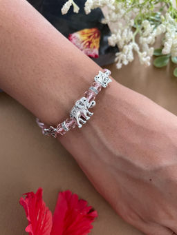 Digital Dress Room - Hathi/Ganesha Baby Pink Rakhi