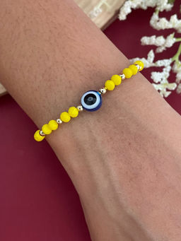 Digital Dress Room - Evil Eye/Yellow Bead Rakhi