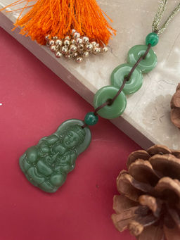 Digital Dress Room - Buddha & Jade Stone Lumba Rakhi
