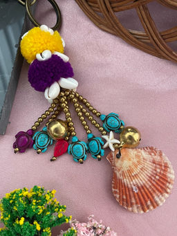 Digital Dress Room - Sea Shell & Tortoise Latkan Lumba Rakhi