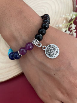 Digital Dress Room - Tree of Life Charm/Beads Bracelet Rakhi