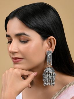Teejh - Aanya Silver Oxidised Earring