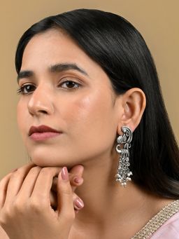 Teejh - Daaivi Silver Oxidised Earring