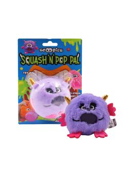 SCOOBIES - Squash 'N' Pop Pal Monster with A Jelly Beads Ball