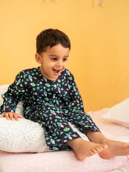 Ribbon Candy - Planet Print Night Suit Shirt and Pyjama (Set of 2)