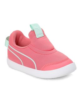 Puma - Court Flex Slip On Infant Kids Pink Casual Shoes