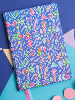 Doodle Collection - A5 Hard Bound Soft Foam Padded Paper Notebook - Vibrant Verse