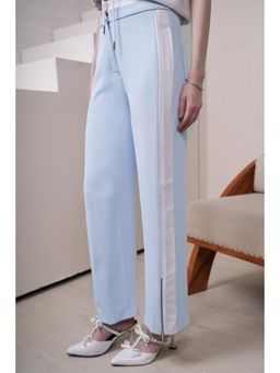 The Dapper Lady - Womens Mist Detail Blue Pant
