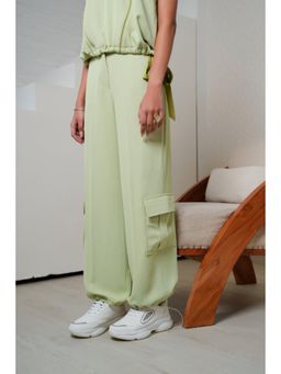 The Dapper Lady - Womens Oversized Green Jogger