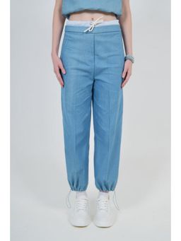 The Dapper Lady - Womens Denim Dusk Blue Jogger