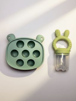 BabyStreet - 2 Pcs Silicone Baby led weaning First-tastes Feeding Set