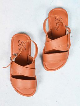 Bling Footwear - Girls Tan Sandals