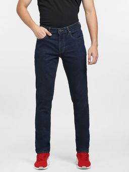 Jack & Jones - Dark Blue Low Rise Washed Glenn Slim Jeans