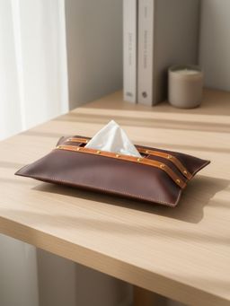 Mason Home - Brown & Tan Tissue Cover