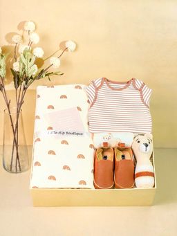 Little Hip Boutique - Little Explorer's Beige Bundle (6-12 Months)