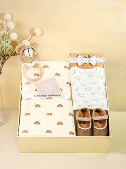 Little Hip Boutique - Little Blossom's Beige Bliss Box (6-12 Months)