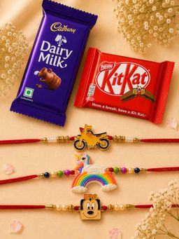 VIRAASI - Multi-Color Kid Rakhi Gift Set