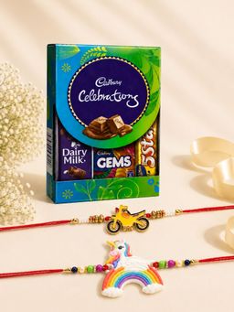 VIRAASI - Multi-Color Kid Rakhi Gift Set