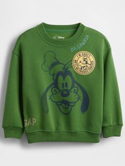 GAP - Boys Green Casual Knitted Crew Neck Character Full Sleeves Sweatshirt