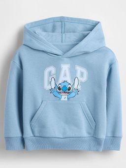 GAP - Boys Blue Casual Knitted Hooded Neck Character Full Sleeves Hoodie
