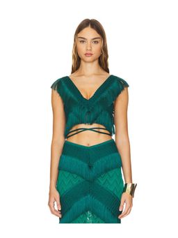 Patbo - Fringe Trim Cropped Top