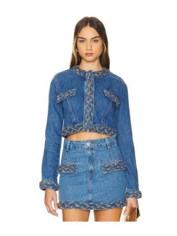 Patbo - Braided Denim Cropped Jacket