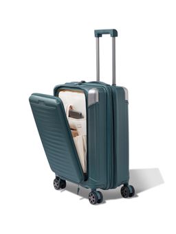 VIP - Unisex Shock Edge Green Hard Luggage Trolley Bag