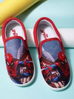 Kidsville - Marvel Kids Boys Spiderman Printed Red Casual Shoes