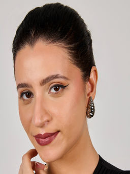 AQUASTREET - Spiral Waterdrop Earrings 18K Plated Waterproof Antitarnish