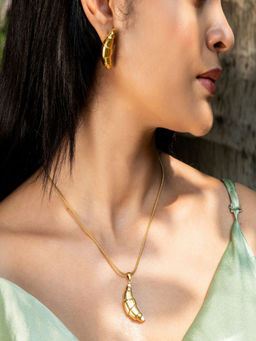 AQUASTREET - Gold 18K Gold Plated Statement Jewellery Set