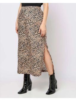 GAP - Animal Print Mid-Rise Straight Skirt